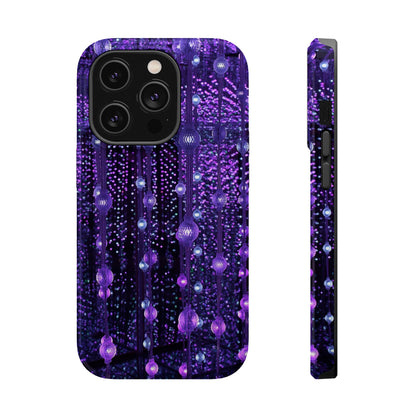 Purple Raindrops MagSafe® Compatible Tough Case for iPhone