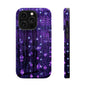Purple Raindrops MagSafe® Compatible Tough Case for iPhone