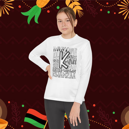 Kwanzaa Wordcloud Youth Long Sleeve Tee