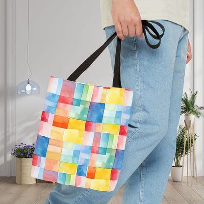 Mosaic Meadows Canvas Tote Bag