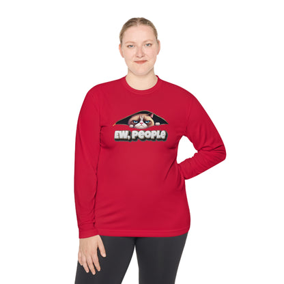 Ew People Grumpy Cat Adult Long Sleeve Tee