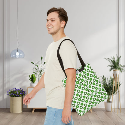 Emerald Star Garden Canvas Tote Bag