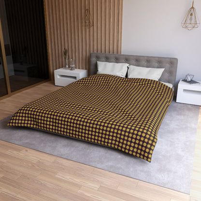 Golden Radiance Microfiber Duvet Cover