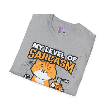 My Level of Sarcasm Adult T-shirt