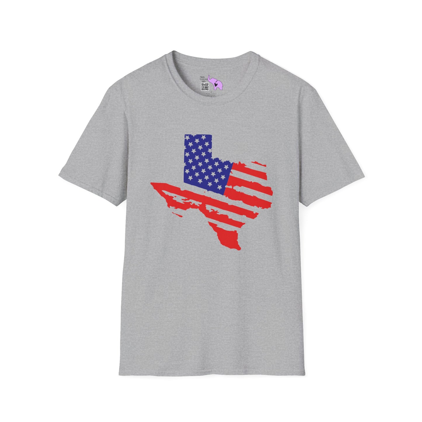 Texas American Flag Adult T-shirt