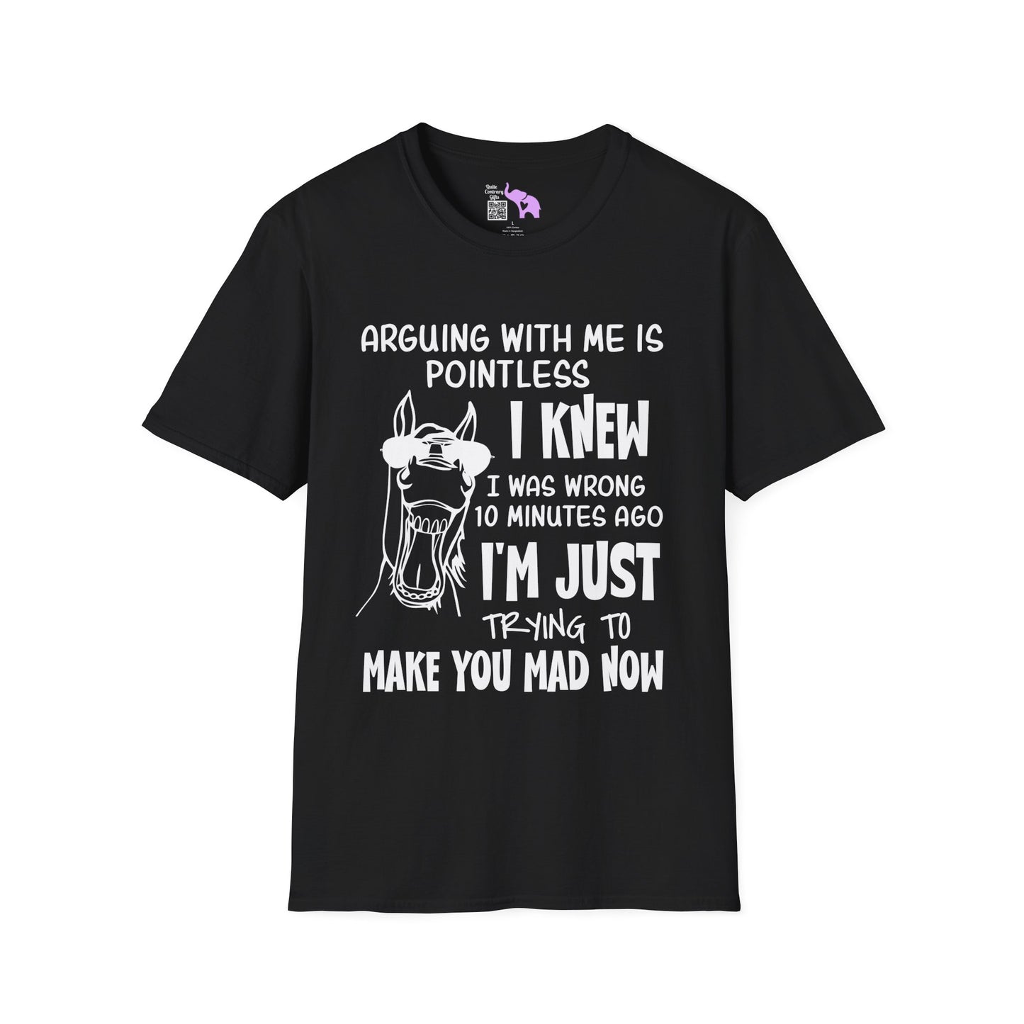 Arguing With Me is Pointless... Adult T-shirt