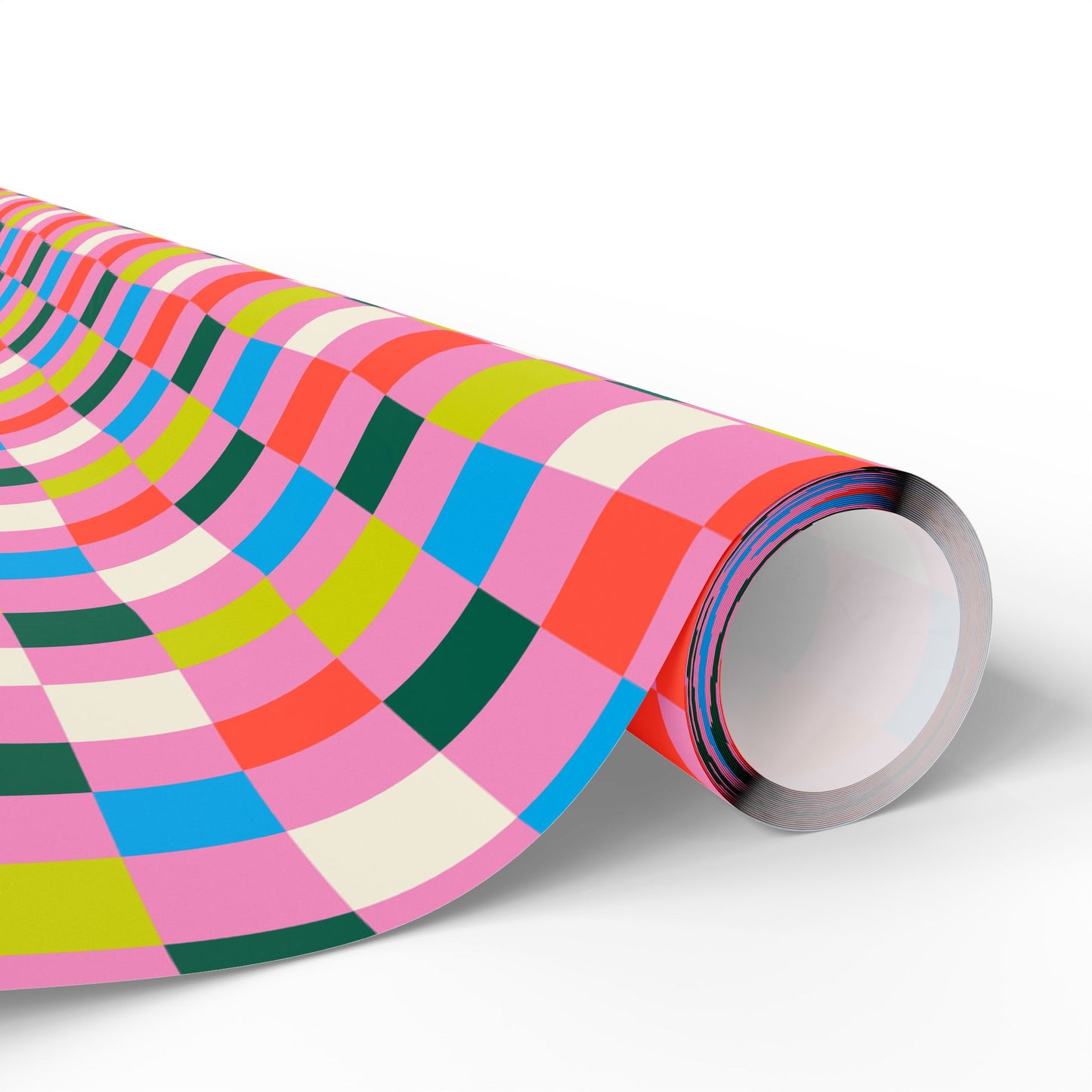 Bubblegum Grid Wrapping Paper