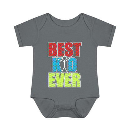 Best Kid Ever (Colorful) Infant Baby Rib Bodysuit
