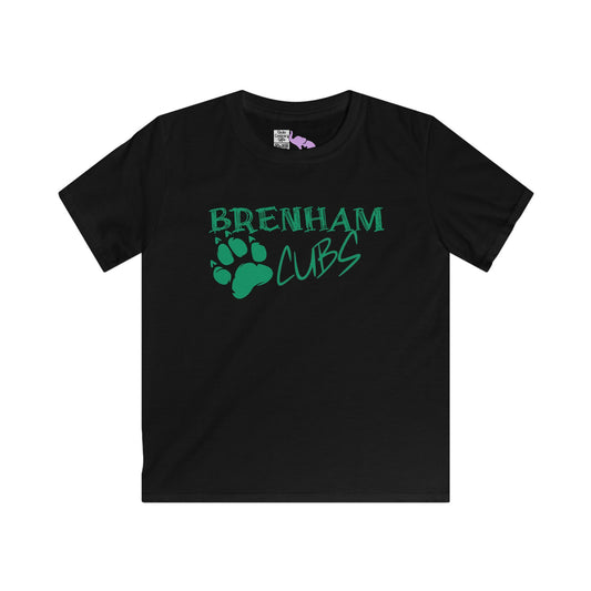 Brenham Cubs w/Claws Youth Softstyle Tee