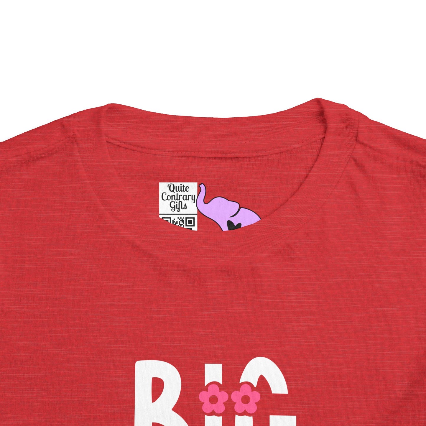 Big Sister (Pink Flowers) Toddler Tee