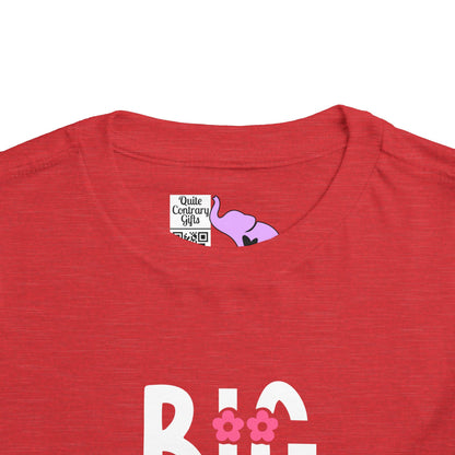 Big Sister (Pink Flowers) Toddler Tee