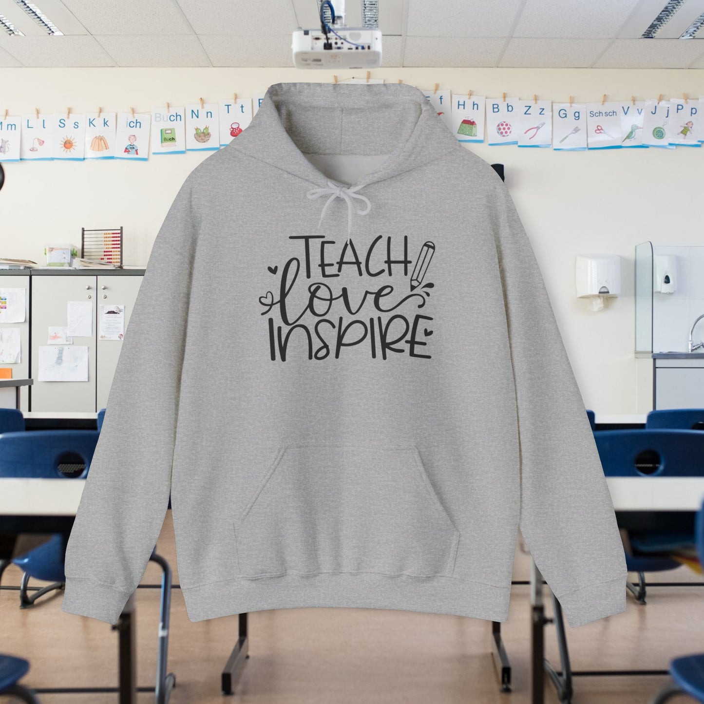 Teach Love Inspire Heavy Blend™ Hooded Sweatshirt