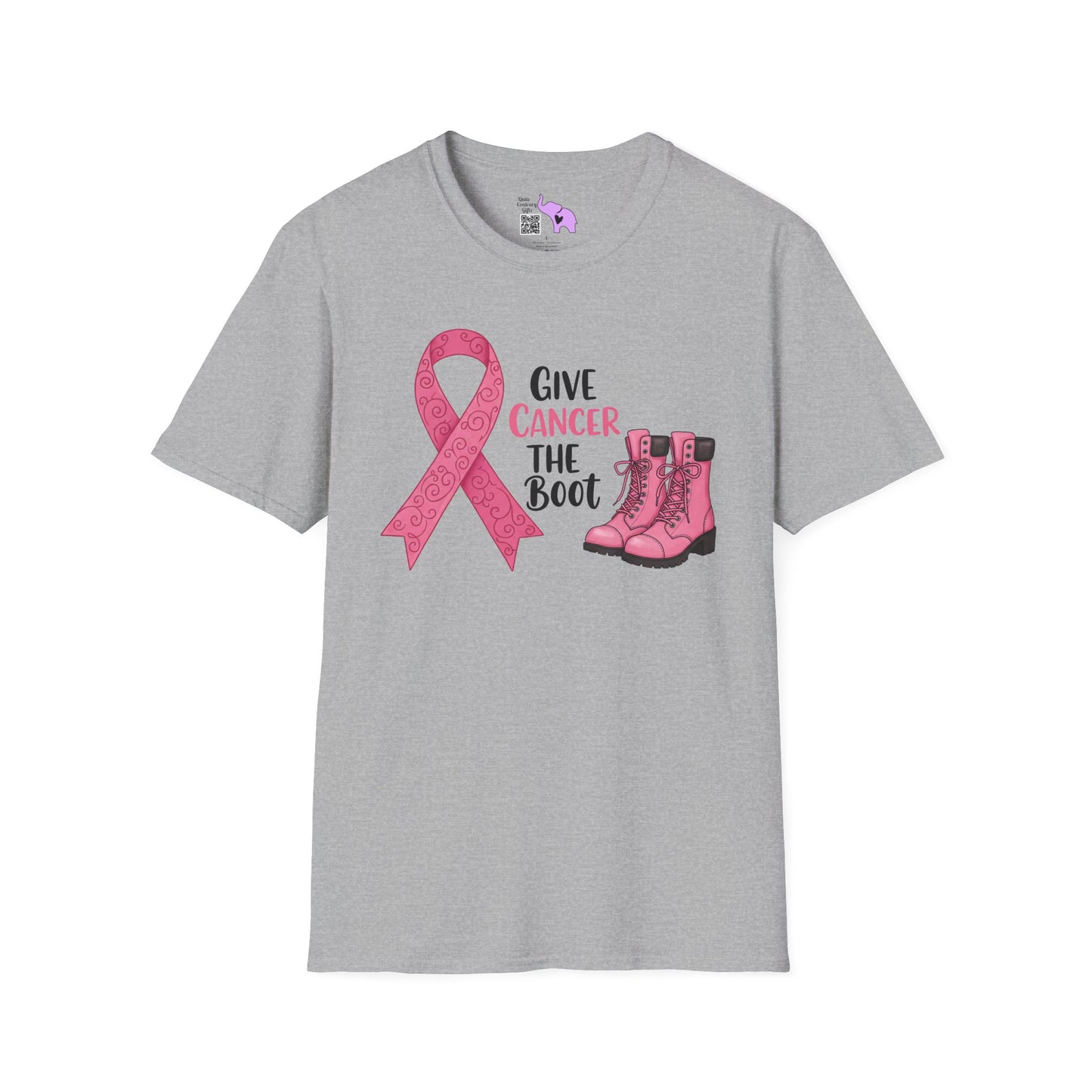 Give Cancer The Boot Adult T-shirt