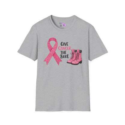 Give Cancer The Boot Adult T-shirt