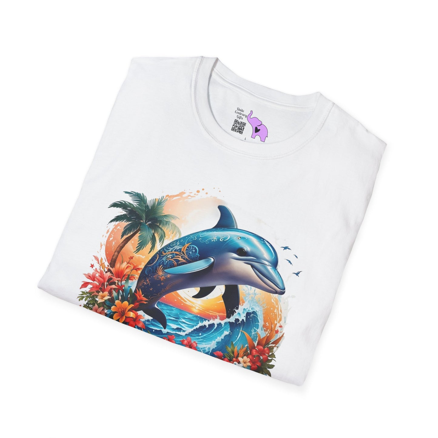 Tropical Dolphin Adult T-shirt