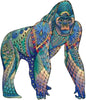 Majestic Gorilla Wooden Puzzle – Colorful Wildlife Shaped Jigsaw Puzzle