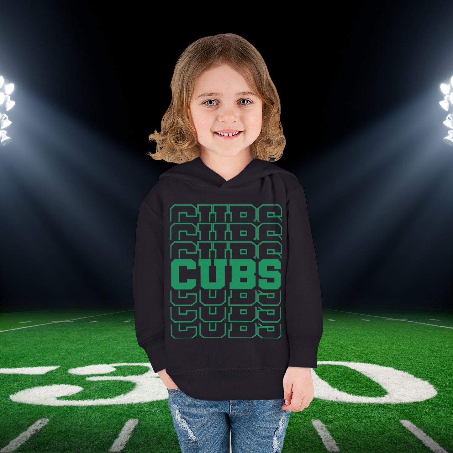 Cubs (Stacked) Toddler Hoodie