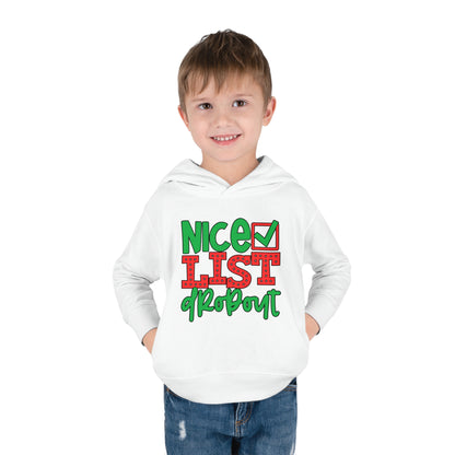 Nice List Dropout Toddler Pullover Fleece Hoodie