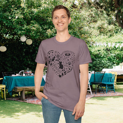 Cats Fill My Heart Adult T-shirt