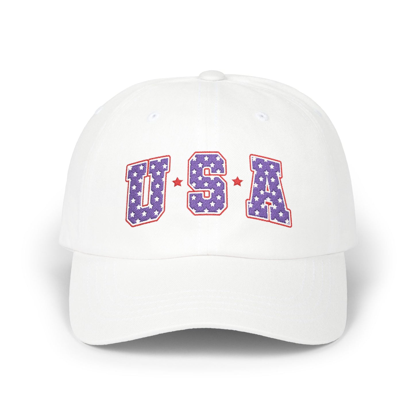 USA Stars & Stripes Embroidered Classic Dad Cap