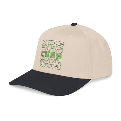 Cubs Stacked Letters Mid Profile Baseball Cap