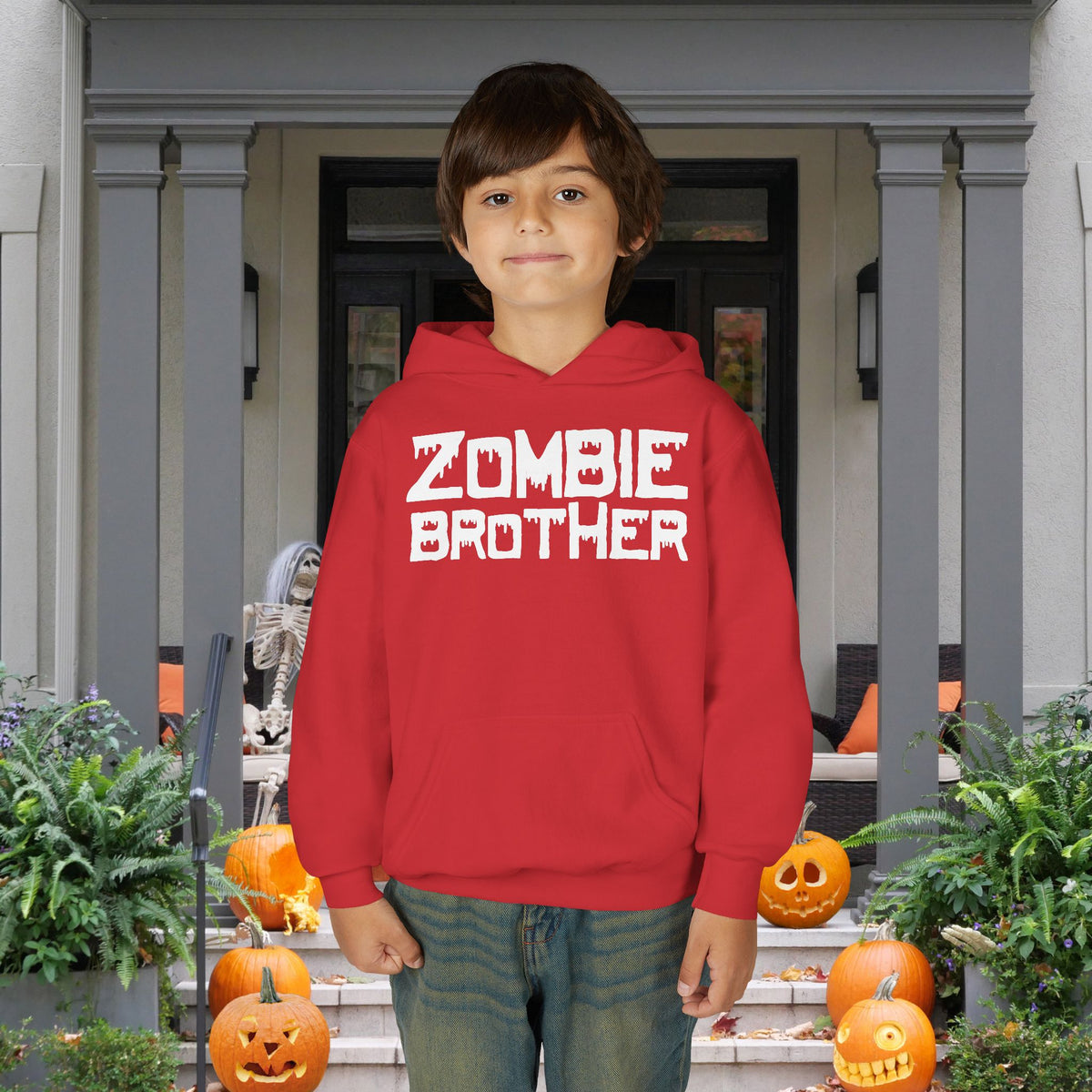 ""Zombie Brother Youth Heavy Blend Hoodie