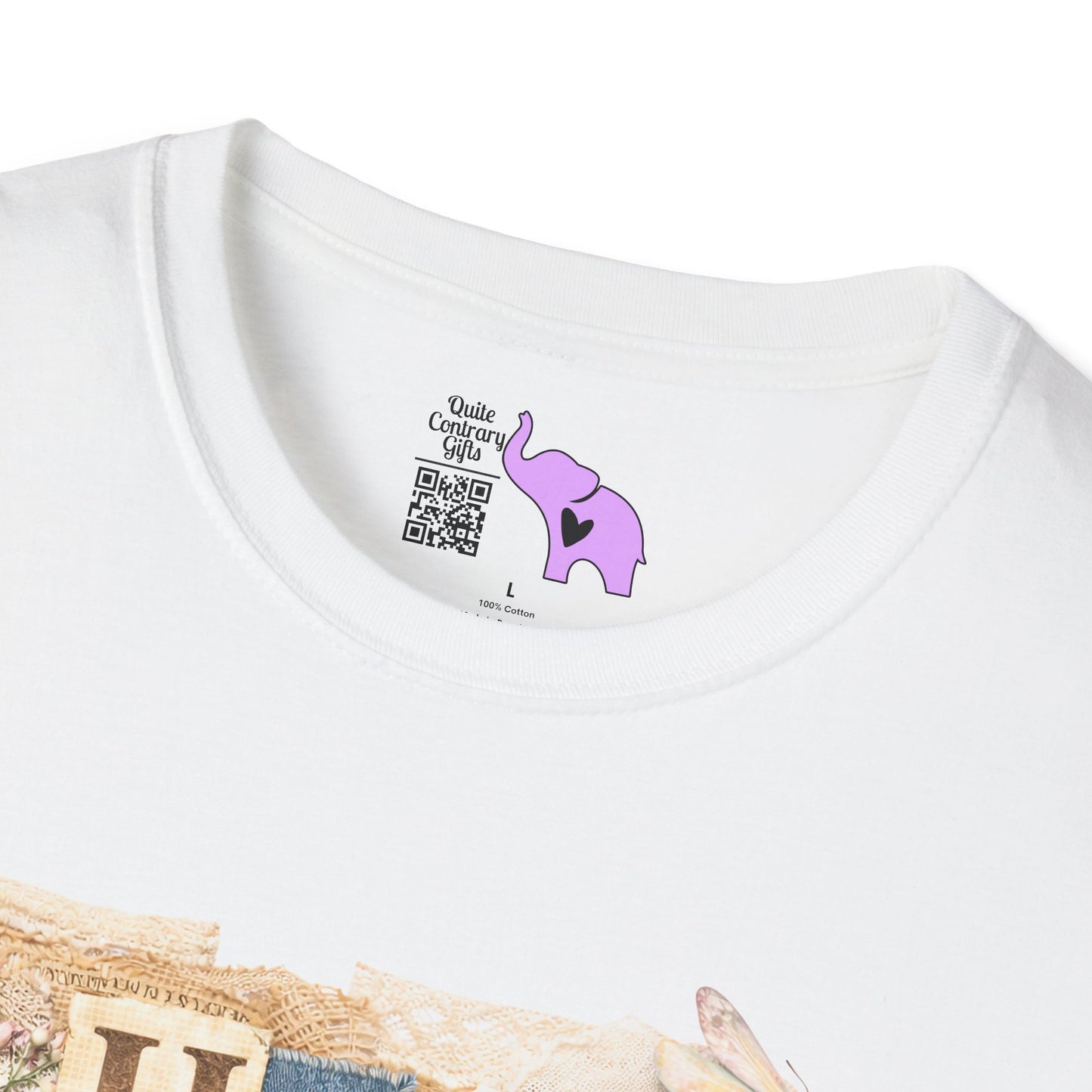 He Is Risen (Lace Collage) Adult T-shirt