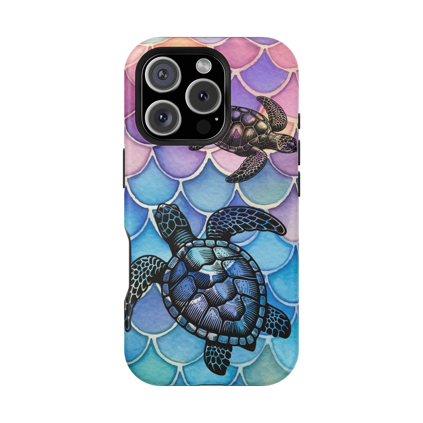 Sea Turtle Silhouette MagSafe® Compatible Tough Case for iPhone