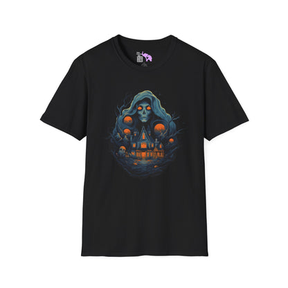 Creepy Ghost 7 Adult T-shirt