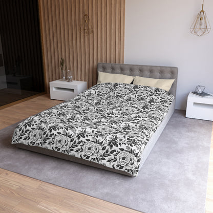 Whispering Blooms Microfiber Duvet Cover
