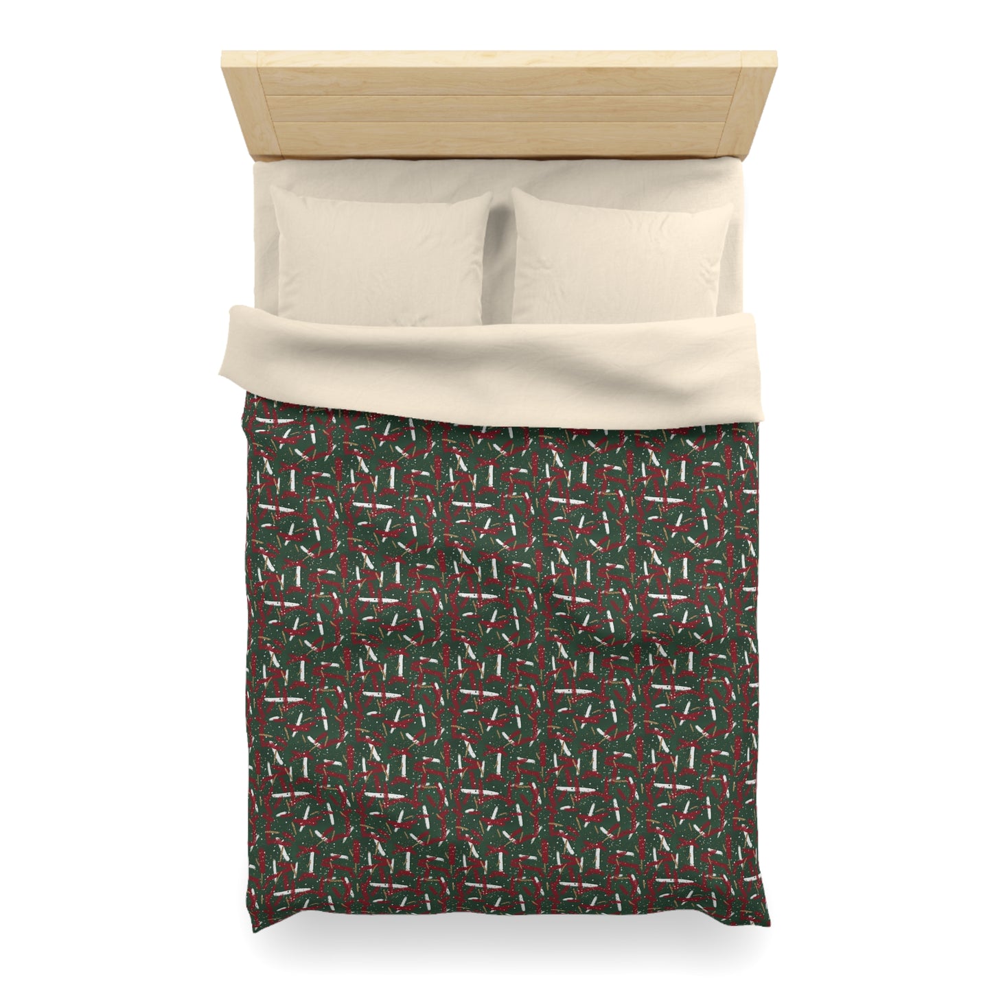 Holiday Brushstrokes Microfiber Duvet Cover