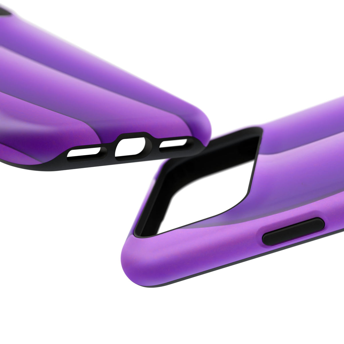 Purple Gradient Stripes MagSafe® Compatible Tough Case for iPhone