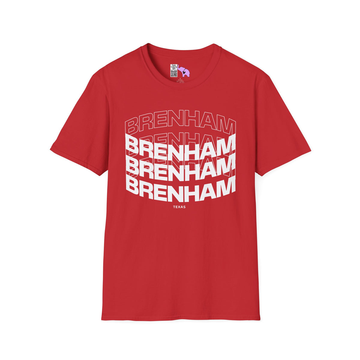 Brenham (Triple Arched) Texas Adult T-shirt