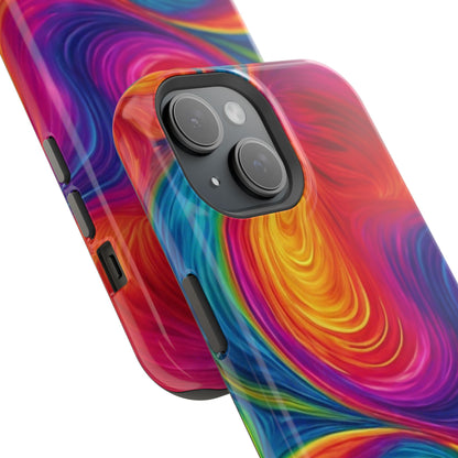 Tie Dye Color Swirl MagSafe® Compatible Tough Case for iPhone