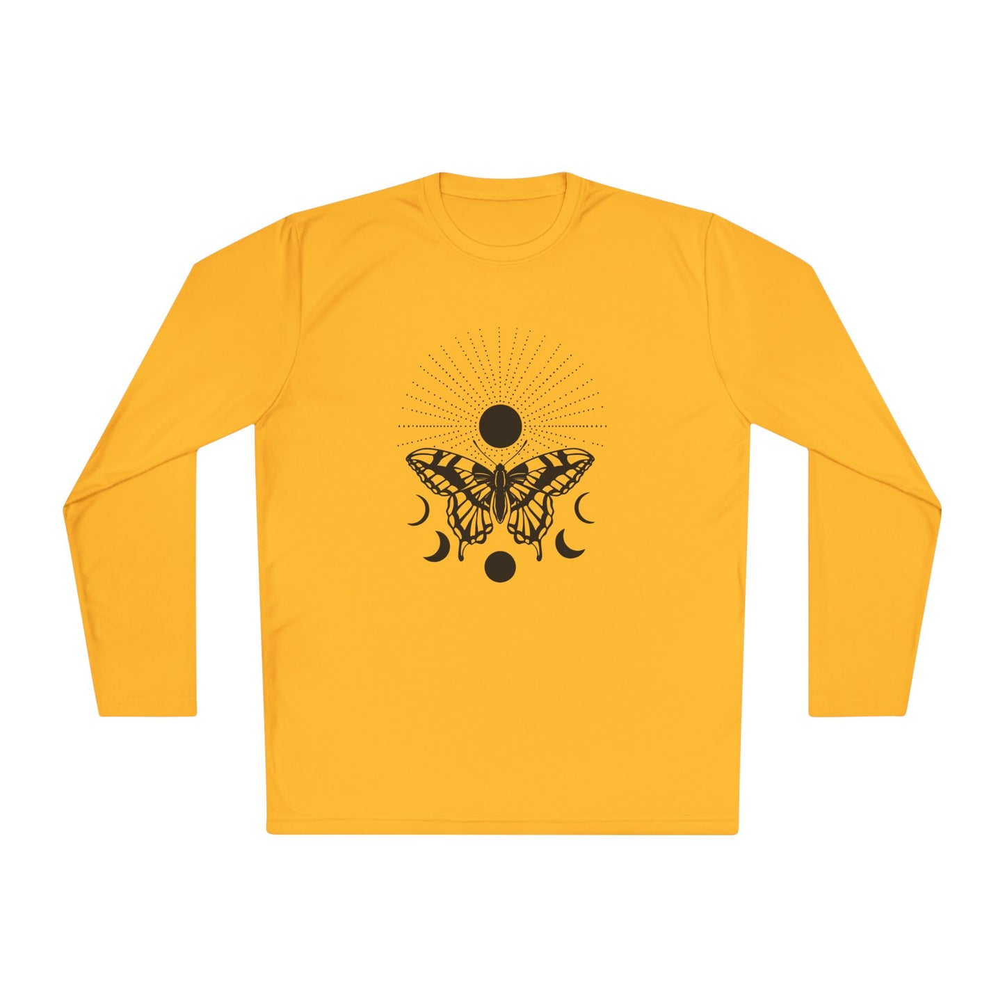 Butterfly w/Sun, Moon, & Stars Adult Long Sleeve Tee