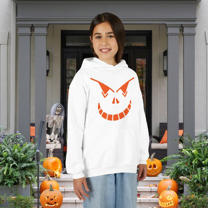 Spooky Jack-O-Lantern Youth Heavy Blend Hoodie