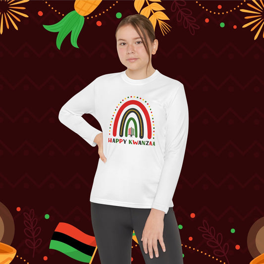 Happy Kwanzaa Arch Youth Long Sleeve Tee