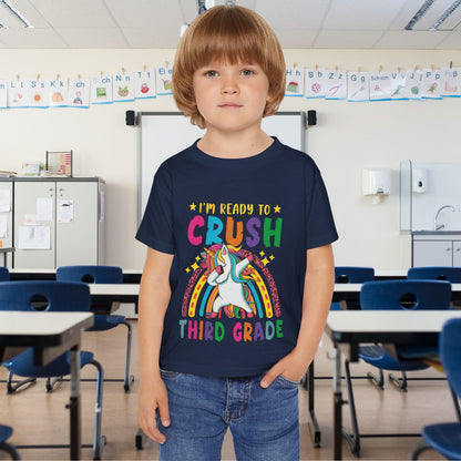I'm Ready to CRUSH 3rd Grade Unicorn Heavy Cotton™ Toddler T-shirt