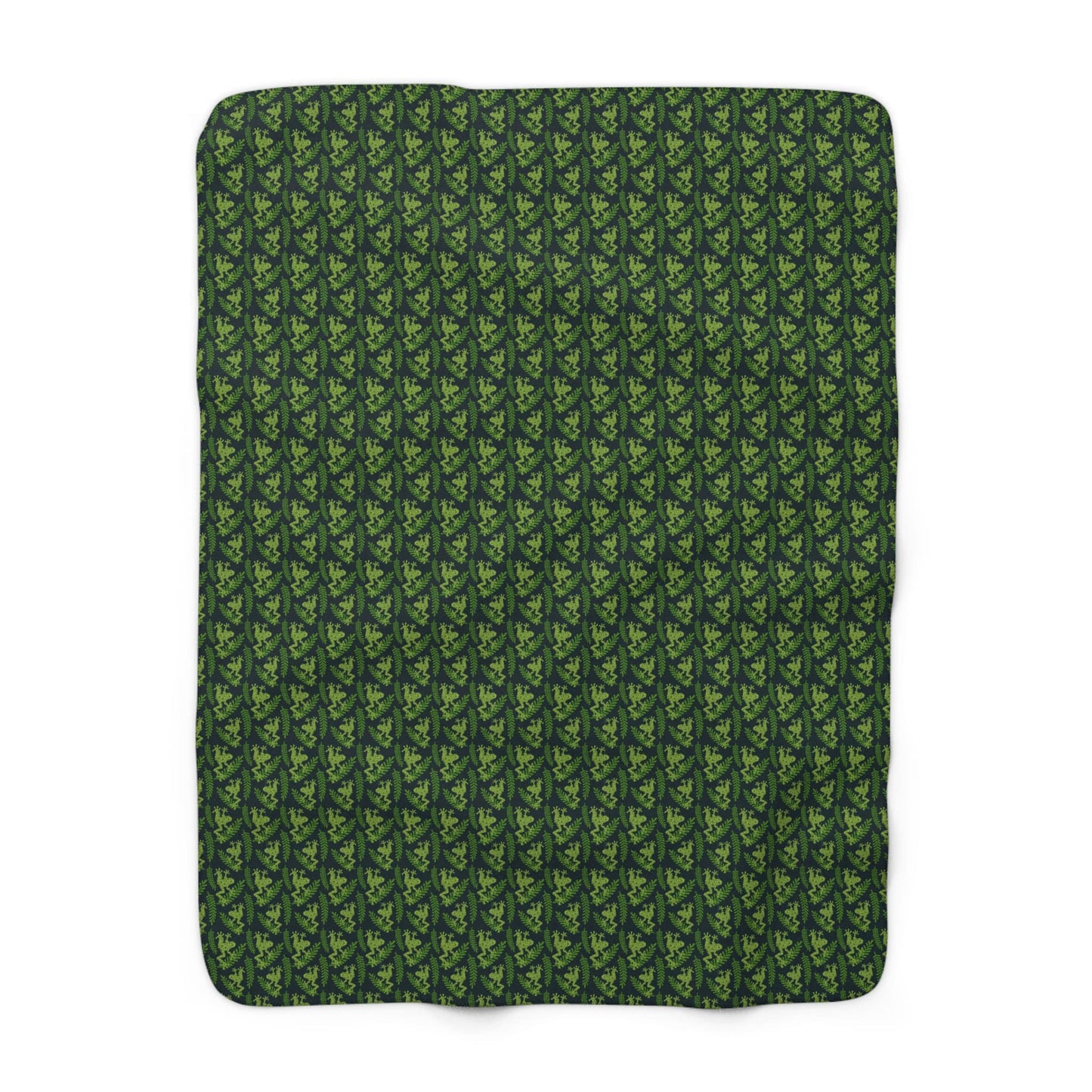Emerald Canopy Frogs Fleece Blanket