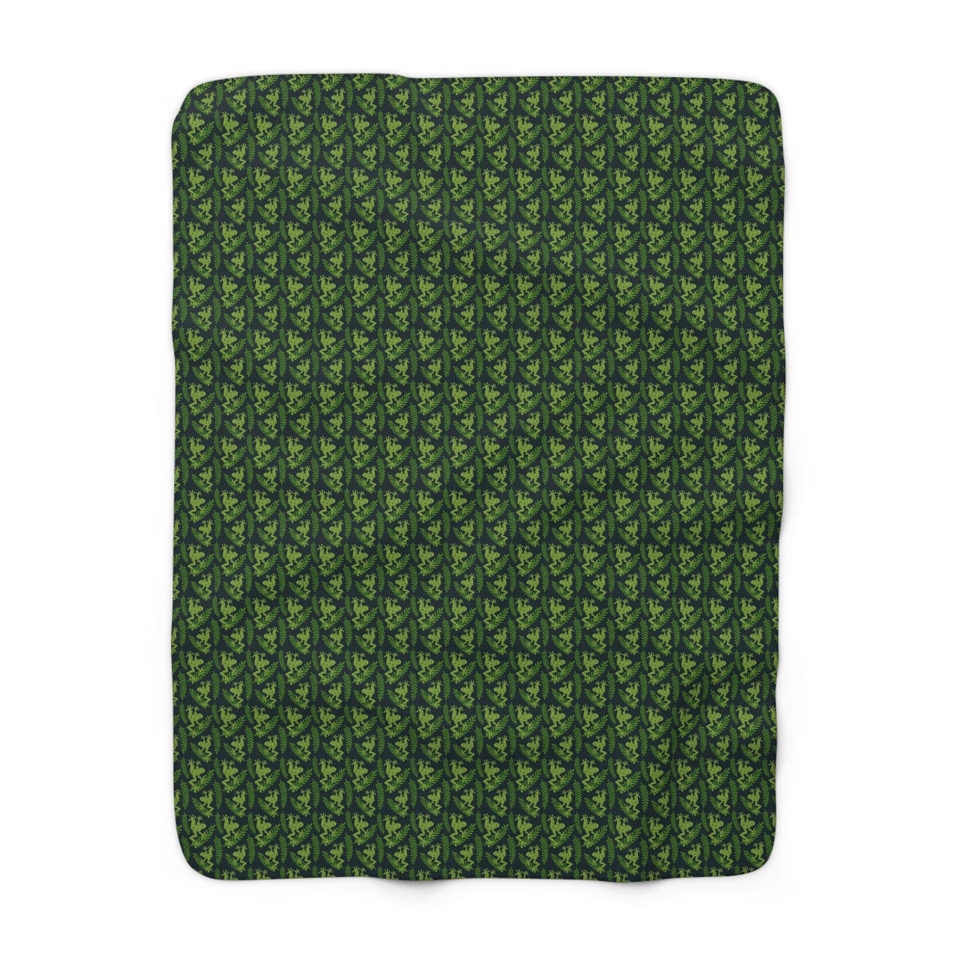Emerald Canopy Frogs Fleece Blanket