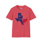 Texas Flag w/Longhorn Adult T-shirt