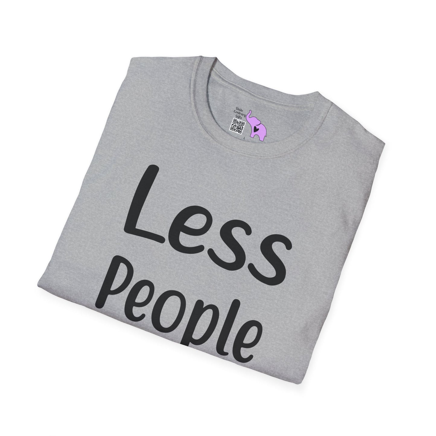 Less People More Cats Adult T-shirt