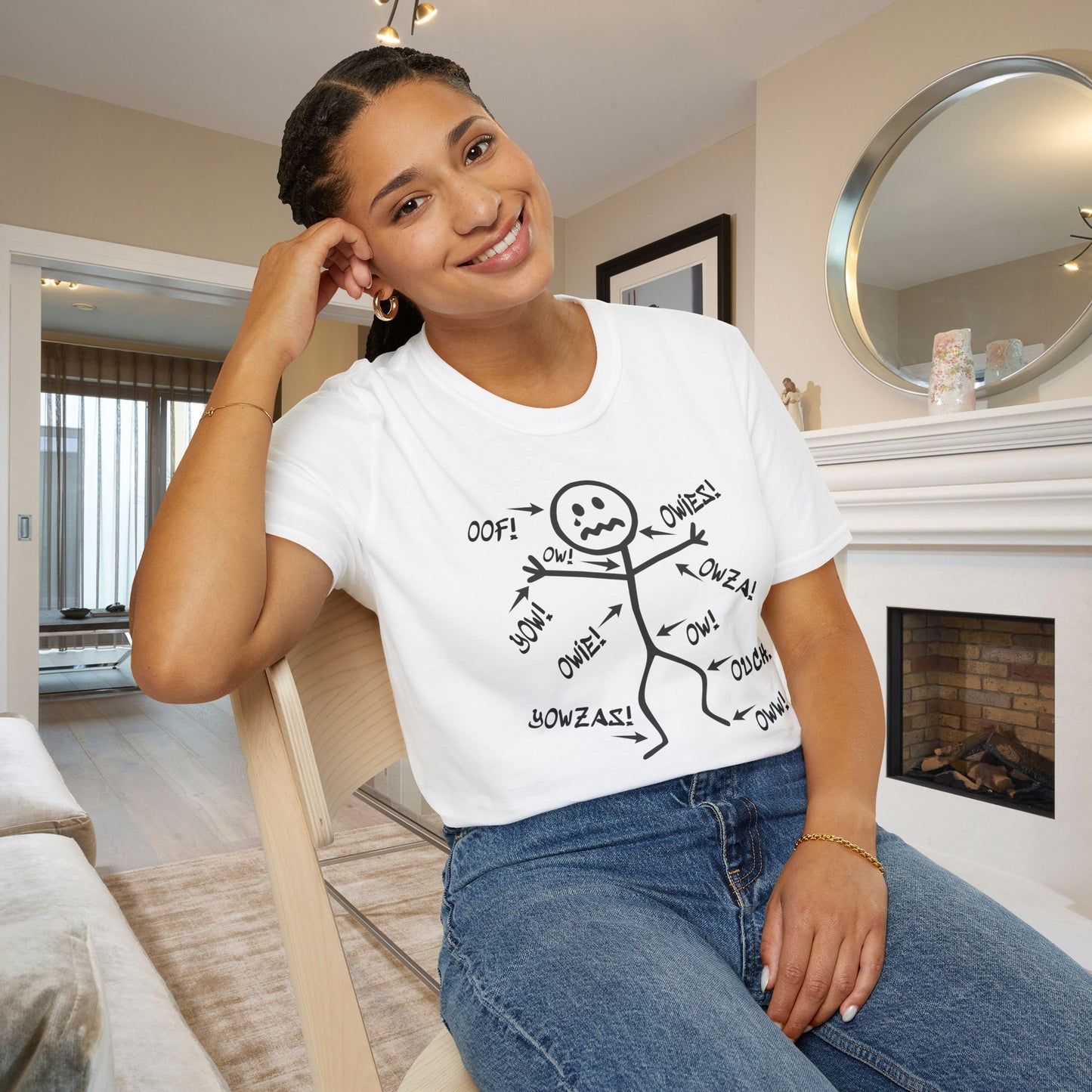 Ow! It All Hurts Adult T-shirt