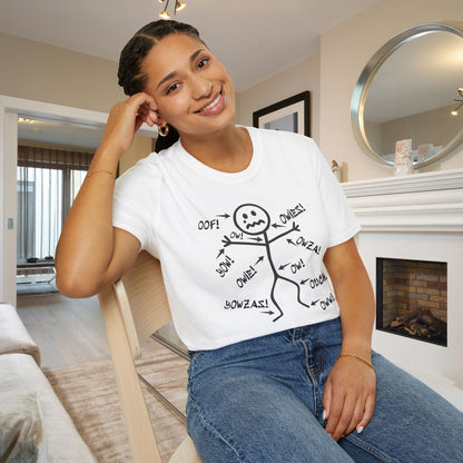 Ow! It All Hurts Adult T-shirt