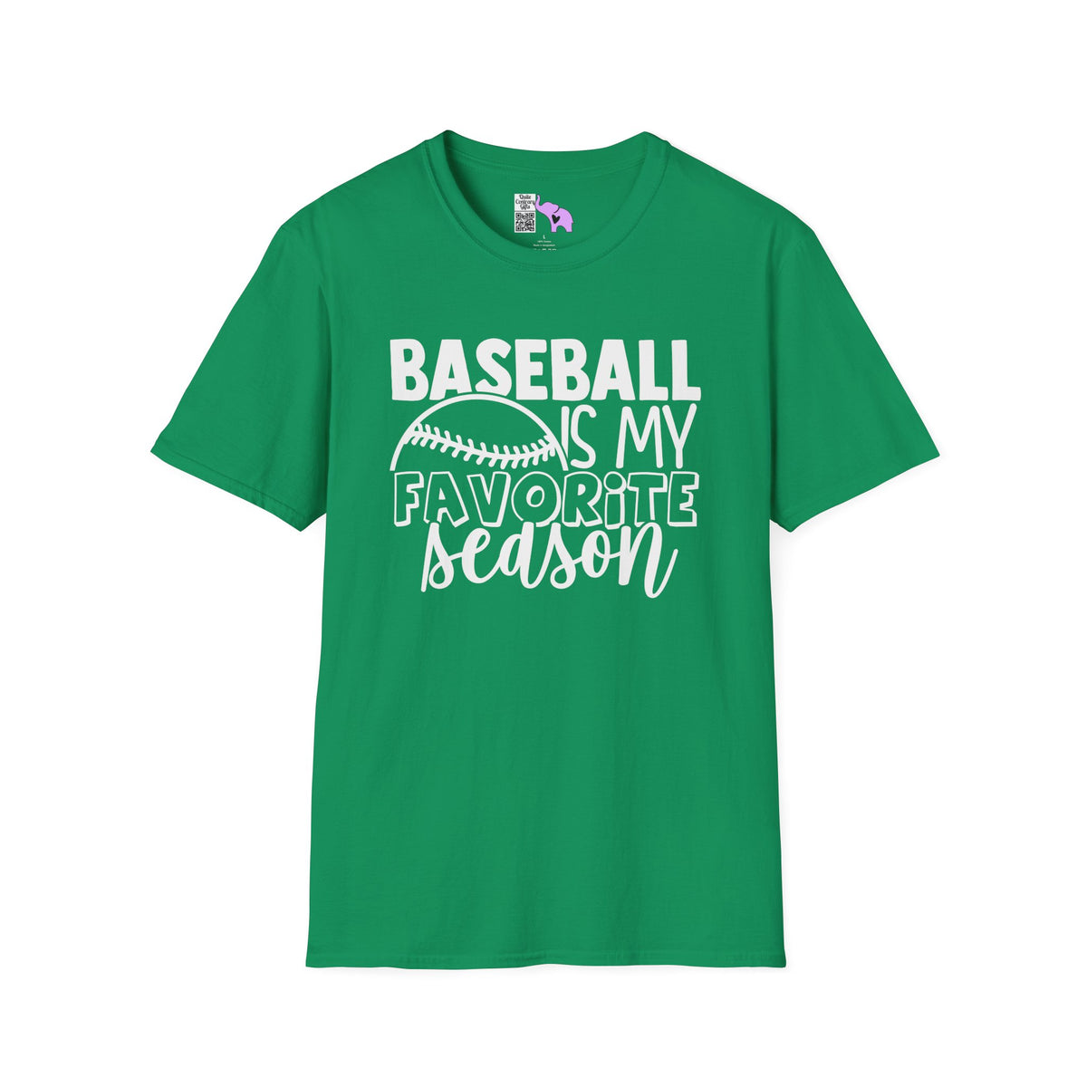 Baseball Is My Favorite Season Adult T-shirt