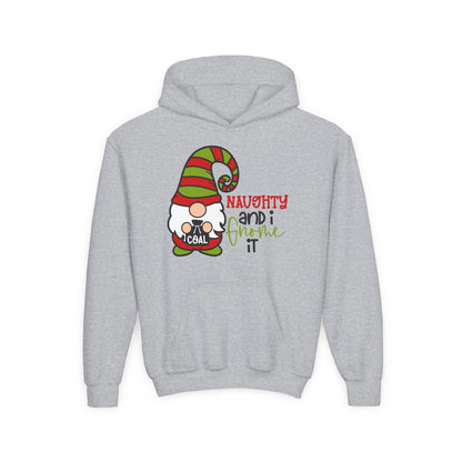 Naughty and I Gnome It Youth Hoodie