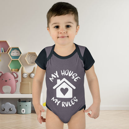 My House My Rules Infant Baby Rib Bodysuit