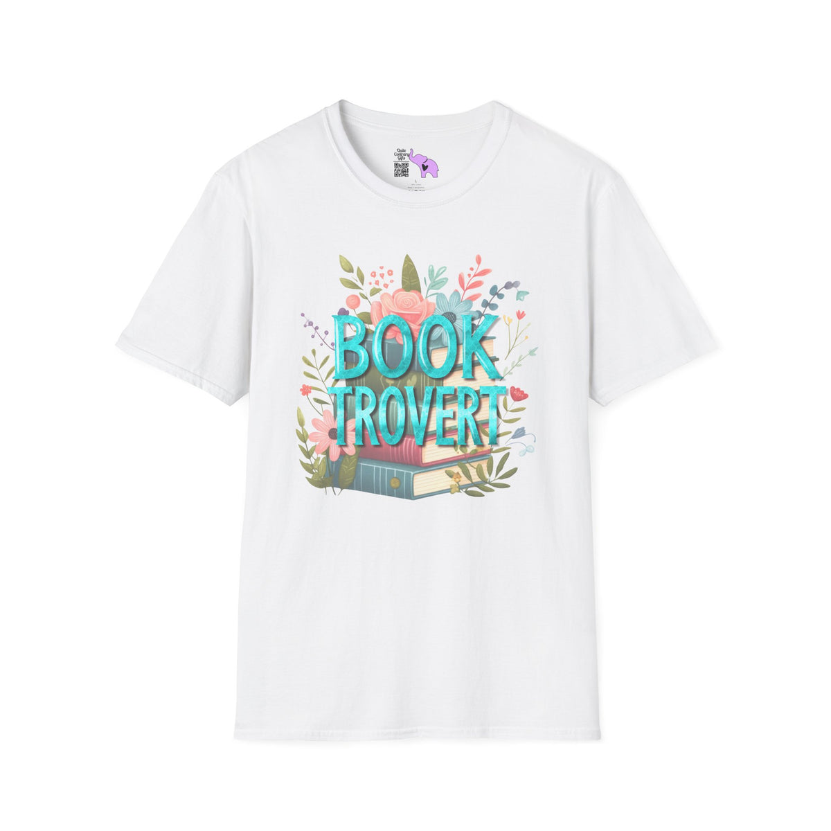Booktrovert (Floral) Adult T-shirt