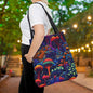 Trippy Mushrooms Canvas Tote Bag