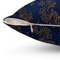 Gilded Twilight Foliage Throw Pillow